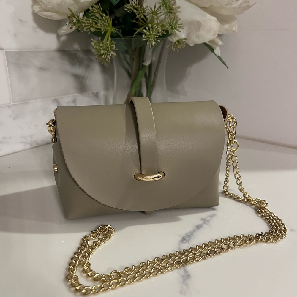 Pelle Leather Crossbody Bag